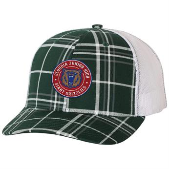 112P - Richardson Patterned Snapback Trucker Cap