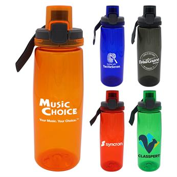 CPP-4901 - Locking 25 oz. Colorful Contour Bottle