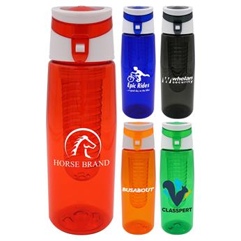 CPP-4904 - Trendy 25 oz. Colorful Contour Bottle with Infuser