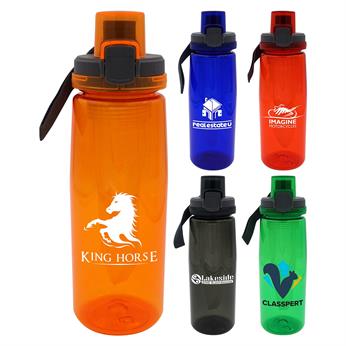 CPP-4918 - Locking Lid 25 oz. Colorful Contour Bottle with Chiller