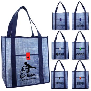 CPP-5219 - Blue Denim Grocery Tote