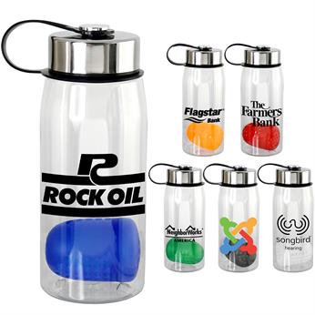 CPP-5360 - Metal Lanyard Lid 25 oz. Recycled Bottle with Floating Infuser