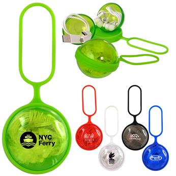 CPP-5414 - Colorful Sphere Ear Bud Duo Cable Set