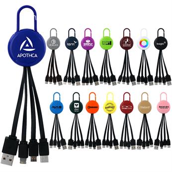 CPP-5492 - Colorful Clip 3 in 1 Charging Cable