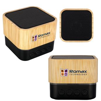 CPP-5544-B - Bamboo Square Bluetooth Speaker