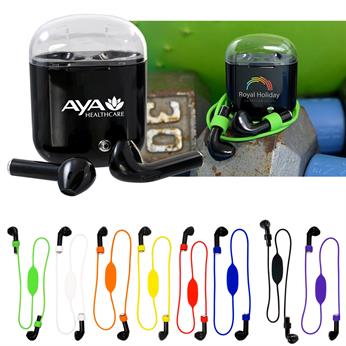 CPP-5639 - Black Handy Periscope Bluetooth Ear Bud Set