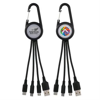 CPP-5670 - Light Up 3-in-1 Carabiner Charging Cable