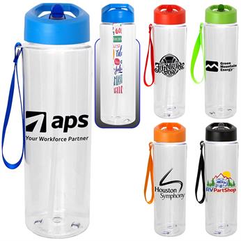 CPP-5781 - Pop Up 24 oz. Lanyard Bottle