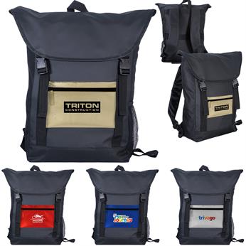 CPP-5826 - Metallic Pocket Strap Backpack