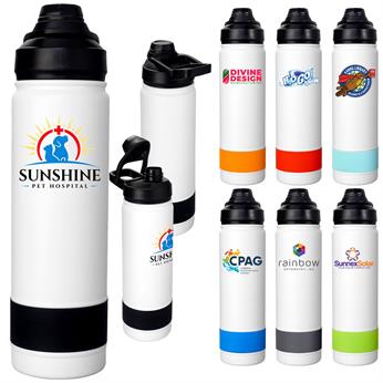 CPP-6427 - Colorful Sip Top 24 oz. Banded Bottle