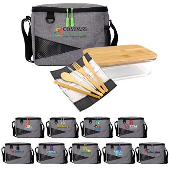 CPP-6748 - Recycled Cooler & Bamboo Set