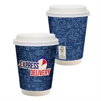 CPP-6857 - 12 oz. Full Color Paper Cup with Lid