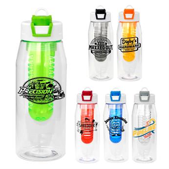 CPP-7030 - Two Tone Pop Up 32 Oz.  Bottle With Infuser