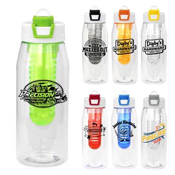 CPP-7030 - Two Tone Pop Up 32 Oz.  Bottle With Infuser