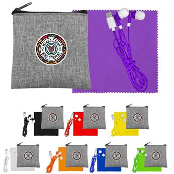 CPP-7193 - Recycled Cloth & Colorful Type C Ear Buds