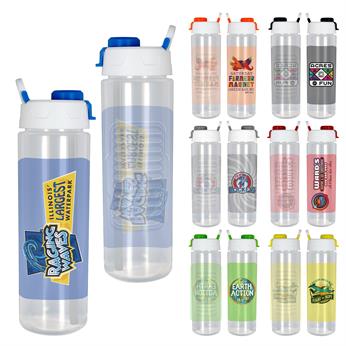 CPP-7607 - Sip or Swig 24 oz. Full Color Debossed Bottle