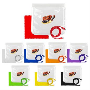 CPP-7660 - Clear C to C Cable & Cloth Set