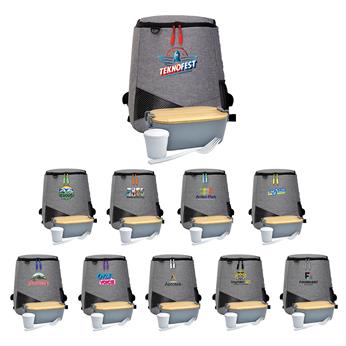 CPP-7663 - Bamboo Lunch Box Backpack Set