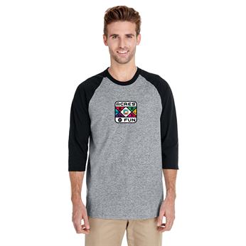 G570 - Gildan Heavy Cotton™ Raglan Three-Quarter Sleeve T-Shirt