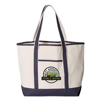 Q1500 - Q-Tees 34.6L Large Canvas Deluxe Tote