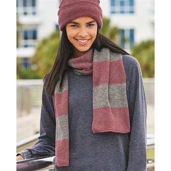 SP02 - Sportsman Rugby-Striped Knit Scarf