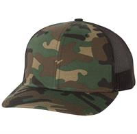 112P - Richardson Patterned Snapback Trucker Cap