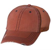 6990 - Mega Cap - Herringbone Trucker Cap