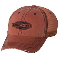 6990 - Mega Cap - Herringbone Trucker Cap