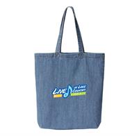 7761A - Liberty Bags Cotton Denim Gusseted Tote Bag