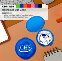 Round Ear Bud Case