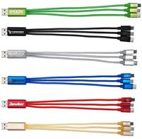 CPP-4218 - Metallic 3 in 1 Charging Cable