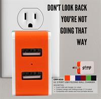CPP-4310 - UL 2 Port USB Folding Wall Charger