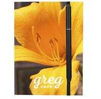 4" X 6" Perfect Paper Cover Notebook With Elastic Stylus Pen
