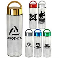 CPP-5202 - Metallic Arch 22. oz Glass Bottle
