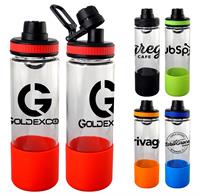 CPP-5272 - Band-It 22 oz. Glass Grip Bottle