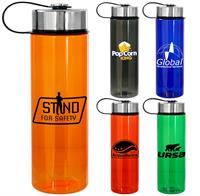 Metal Lanyard Lid Colorful 24 oz. Bottle