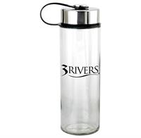 CPP-5348 - Metal Lanyard Lid 22 oz. Glass Bottle