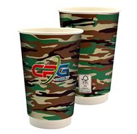 16 oz. Full Color Camo Paper Cup