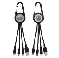 CPP-5670 - Light Up 3-in-1 Carabiner Charging Cable