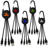 CPP-5675 - Color Light Up 3-in-1 Carabiner Charging Cable