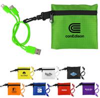 CPP-5761 - Trendy Pouch with Duo Charging Cable