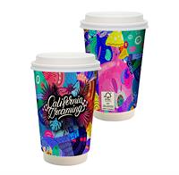 CPP-5924 - 16 oz. Full Color Paper Cup with Lid