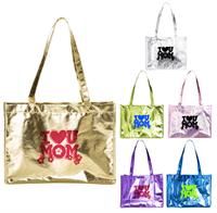 Full Color Metallic Large Tote