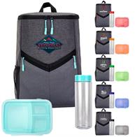 CPP-6450 - Victory Cooler Backpack Lunch & Drink Set