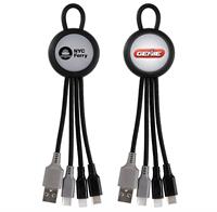 CPP-6860 - Light Up Loop Dual Input 3-in-1 Charging Cable