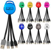 CPP-6867 - Metallic Vivid Dual Input 3-in-1 Charging Cable