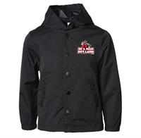 EXP15YNB - INDEPENDENT TRADING CO. YOUTH WATER RESISTANT HOODED WINDBREAKER COACHES JACKET