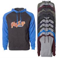 IND40RP - INDEPENDENT TRADING CO. RAGLAN HOODED PULLOVER SWEATSHIRT