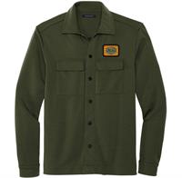 Mercer+Mettle™ Double-Knit Snap Front Emblem Jacket