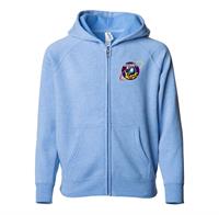 INDEPENDENT TRADING CO. TODDLER LIGHTWEIGHT SPECIAL BLEND RAGLAN ZIP HOOD